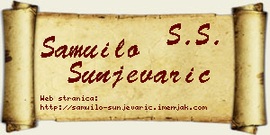 Samuilo Šunjevarić vizit kartica